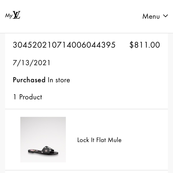 LV Lock It Flat Mule - Picture 3 of 3